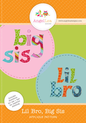 Lil Bro Big Sis Applique Template