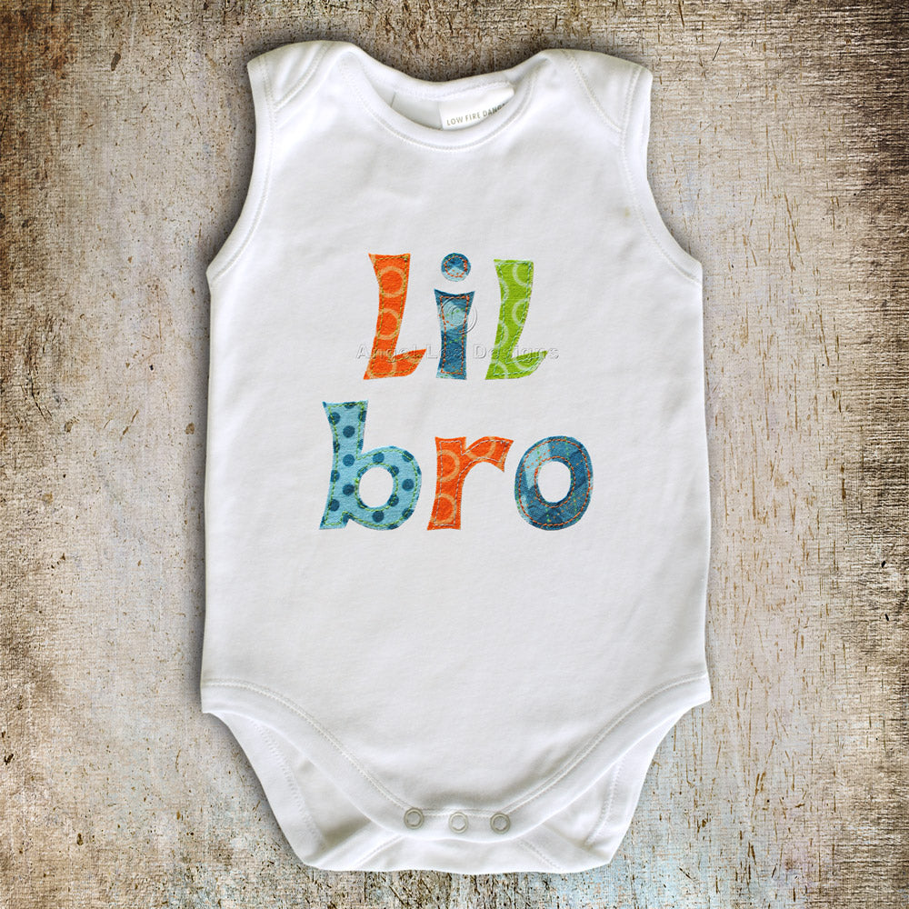 Lil Bro Big Sis Applique Template