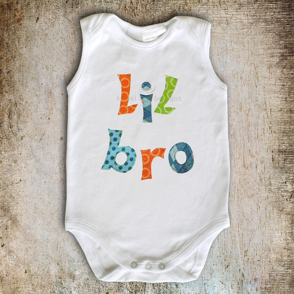 Lil Bro Big Sis Applique Template