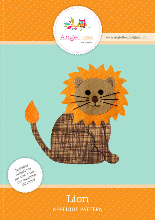 Lion Applique Template