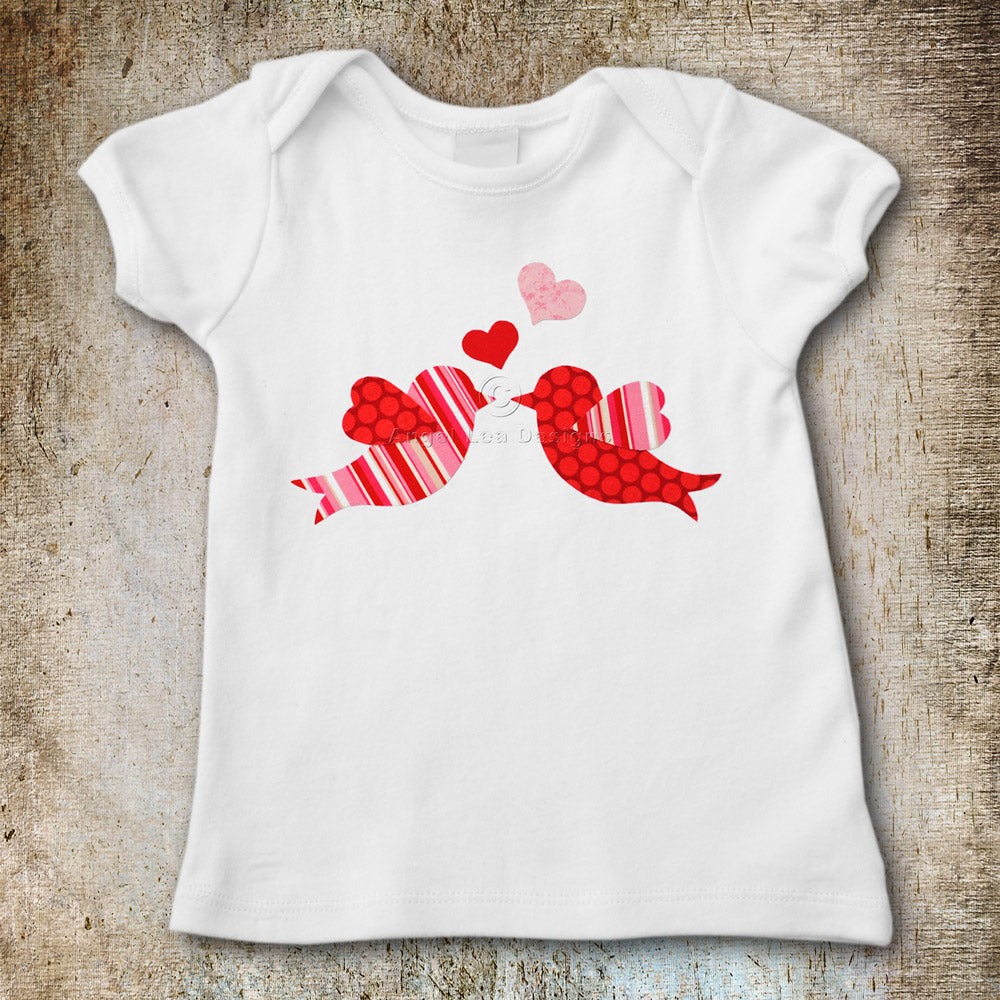 Love Birds Applique Template