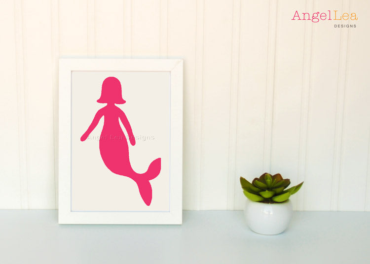 Mermaid Applique Template