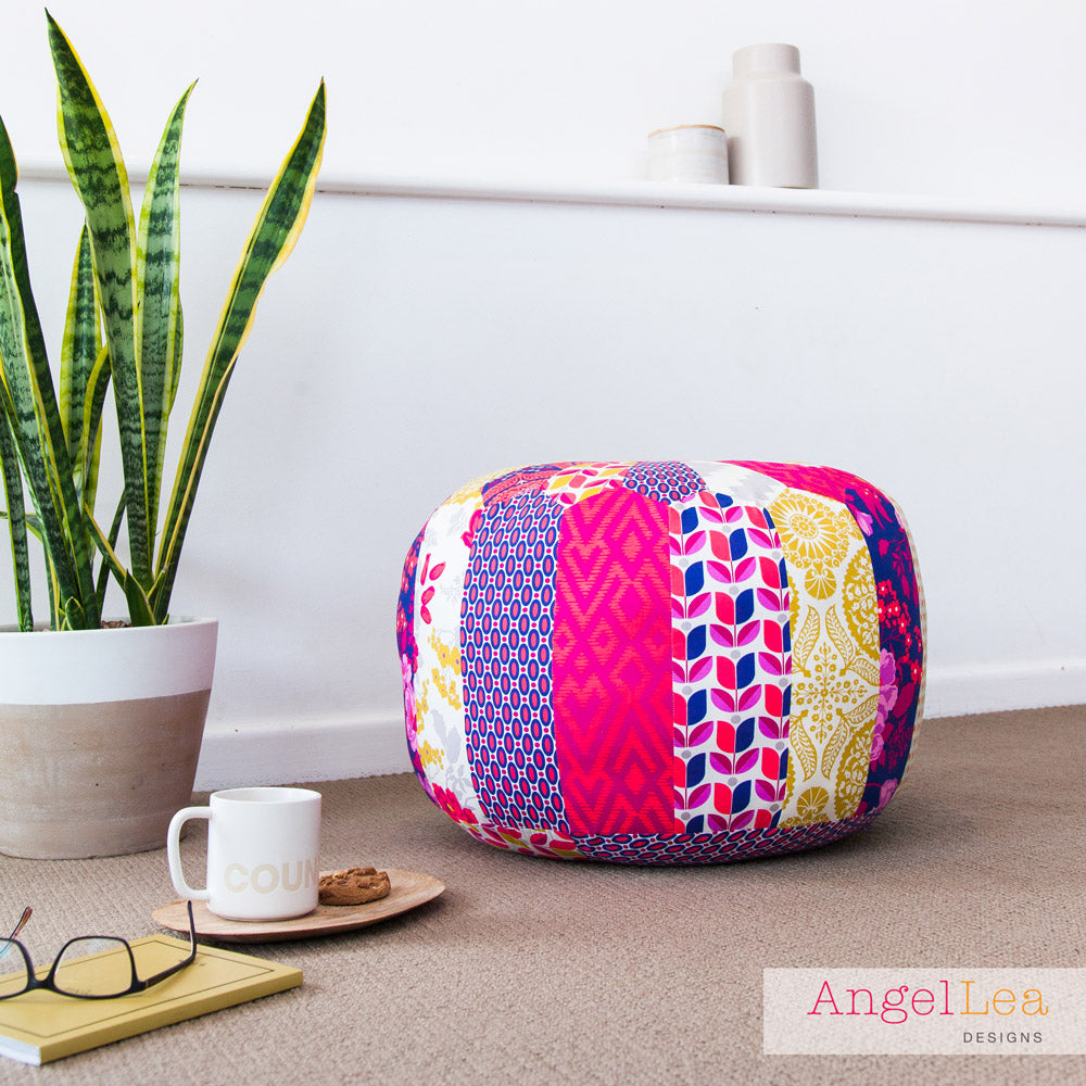 Patchwork Pouf PDF Sewing Pattern