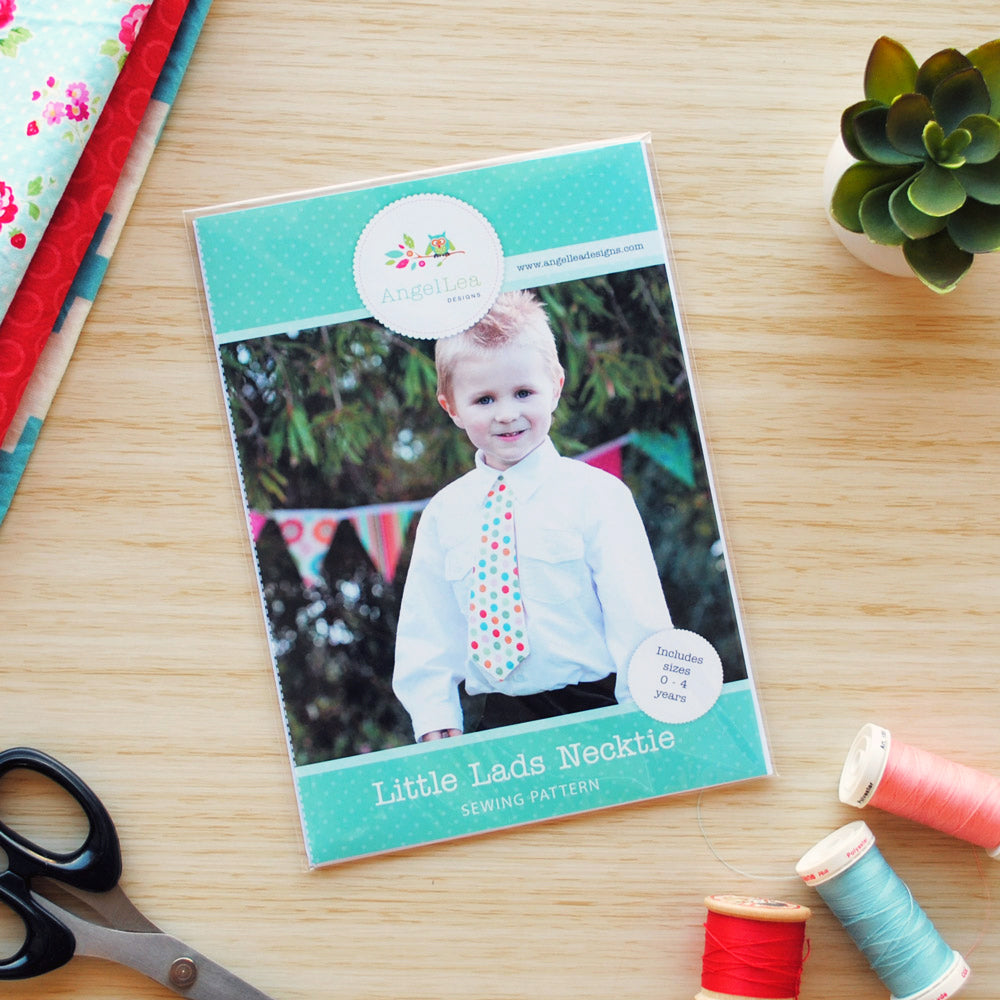 Little Lads Necktie Sewing Pattern - HARD COPY