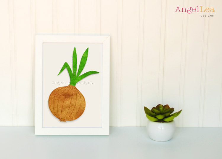 Onion Applique Template