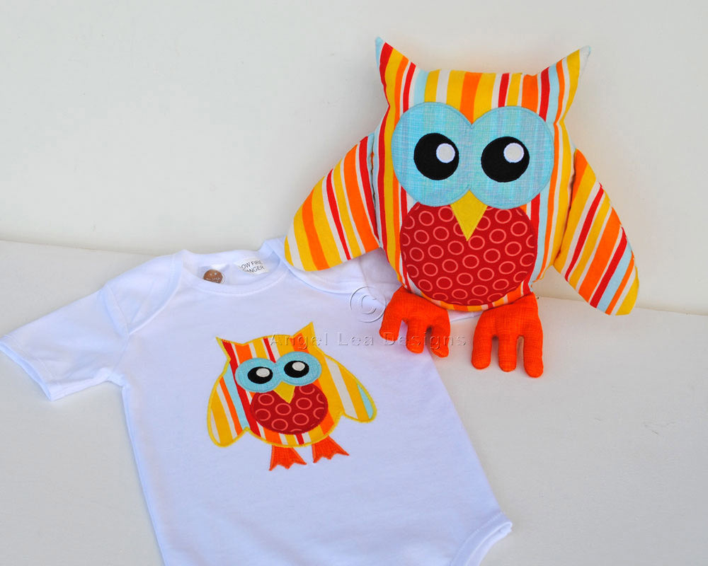 Owl on Branch Applique Template