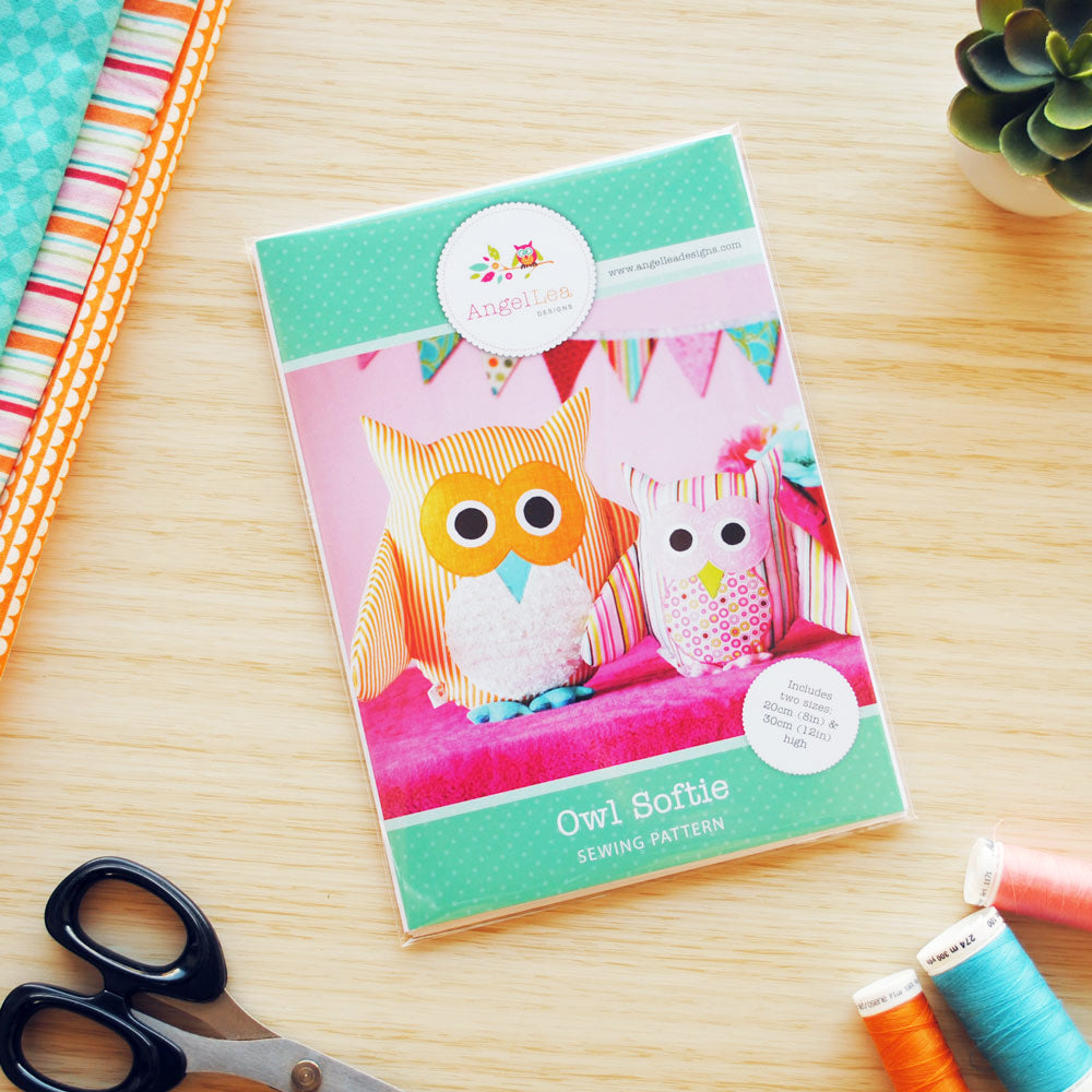 Owl Soft Toy Sewing Pattern - HARD COPY