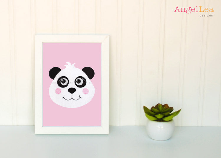 Panda Applique Template