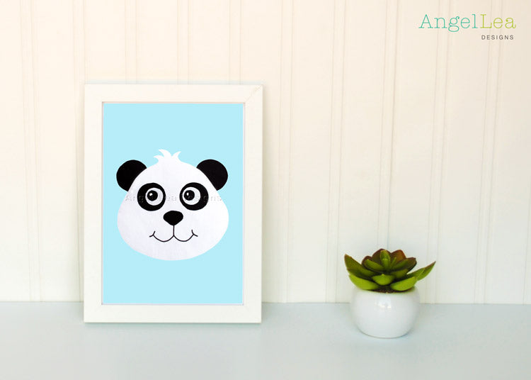 Panda Applique Template