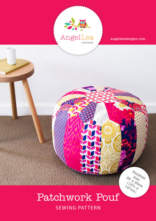 Patchwork Pouf PDF Sewing Pattern