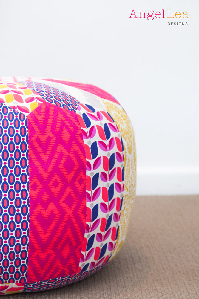 Patchwork Pouf PDF Sewing Pattern