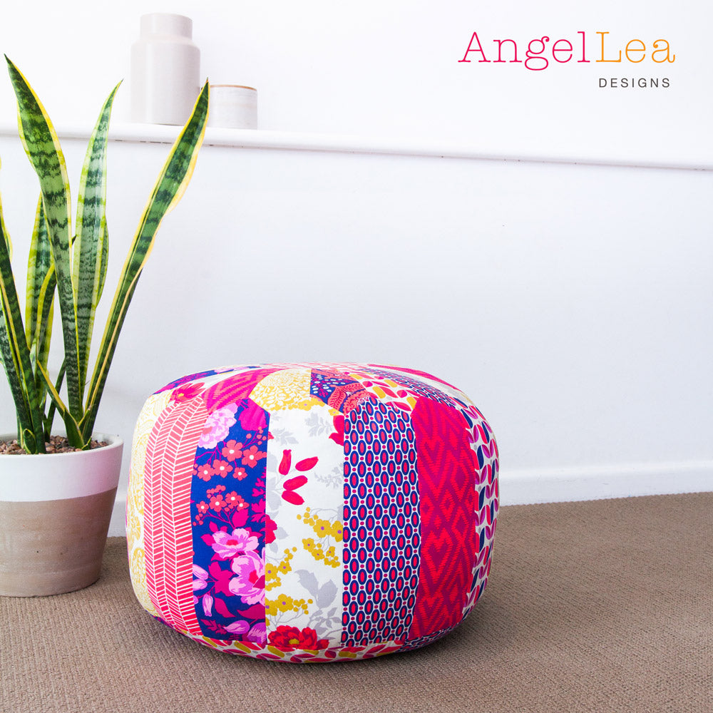 Patchwork Pouf PDF Sewing Pattern