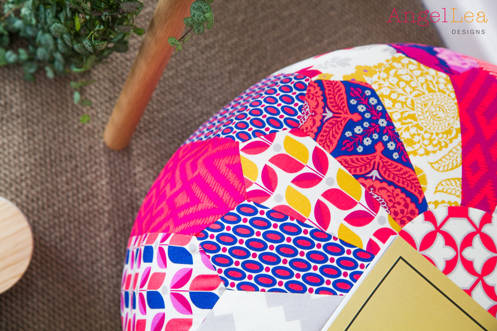 Patchwork Pouf PDF Sewing Pattern