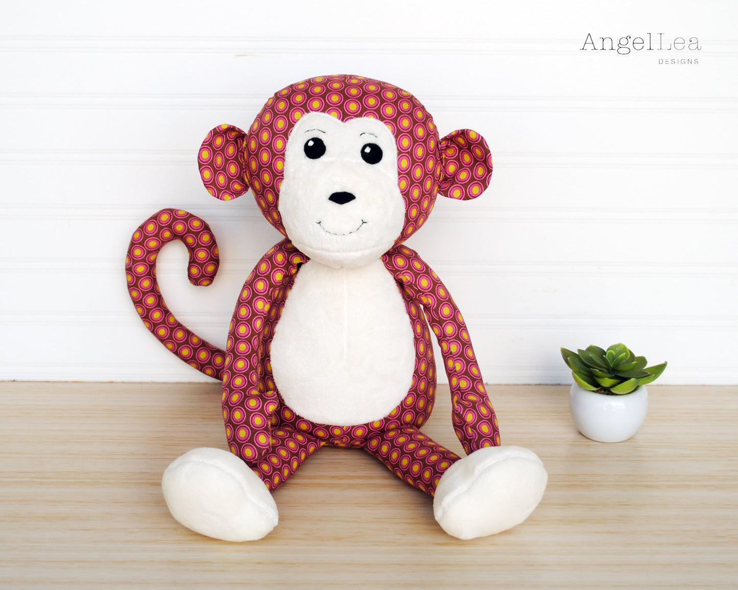 Mack the Monkey Sewing Pattern - HARD COPY – Angel Lea Designs mack-the-monkey-sewing-pattern-hard-copy-angel-lea-designs