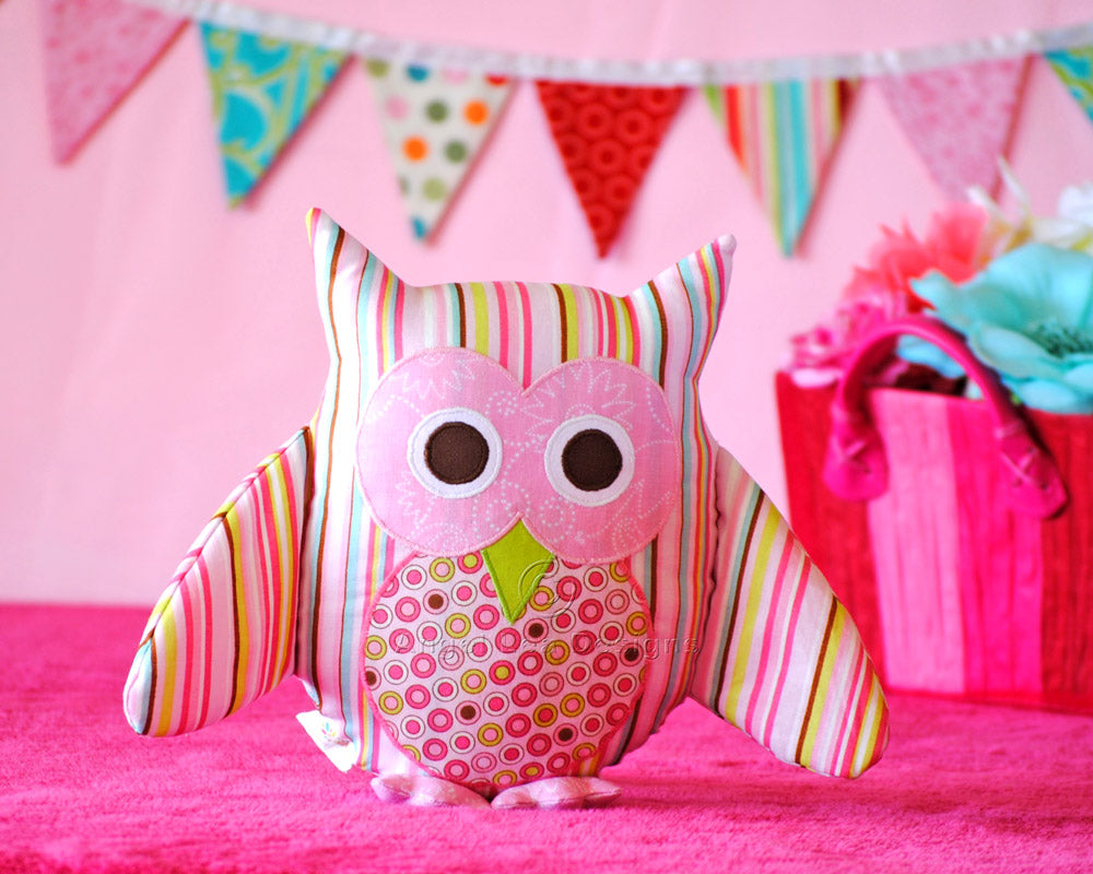 Owl Soft Toy Sewing Pattern - HARD COPY