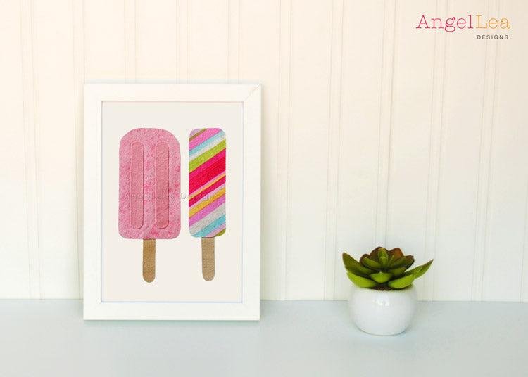 Popsicles Applique Template