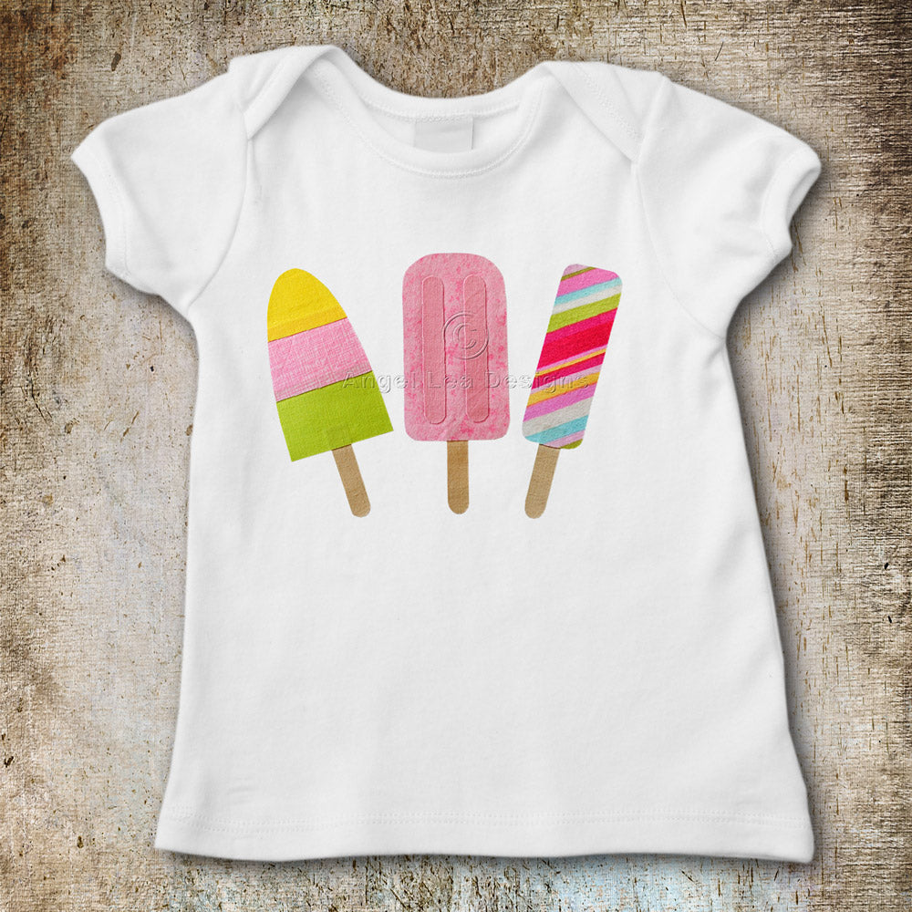 Popsicles Applique Template