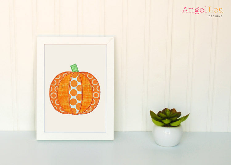 Pumpkin Applique Template