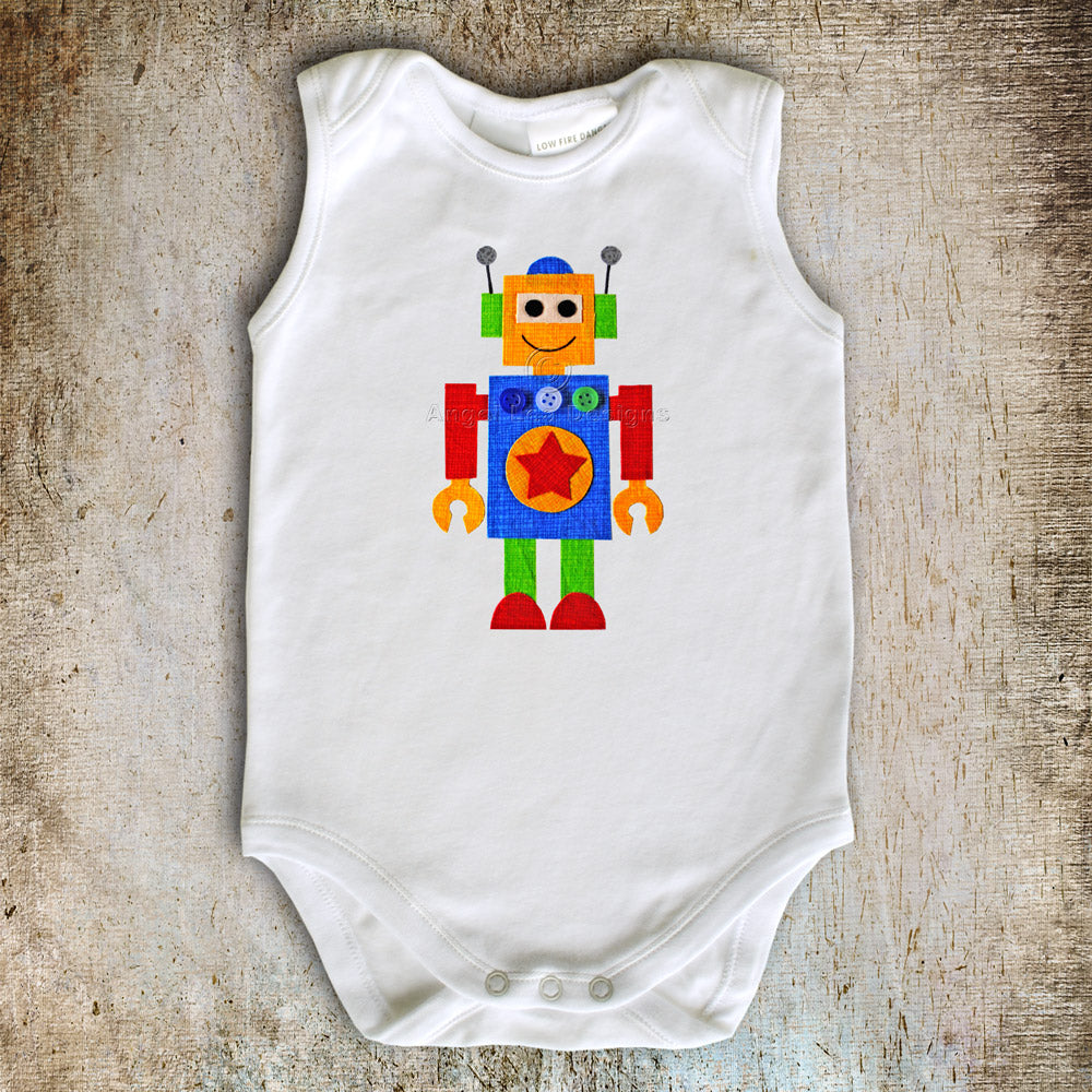 Robot Applique Template