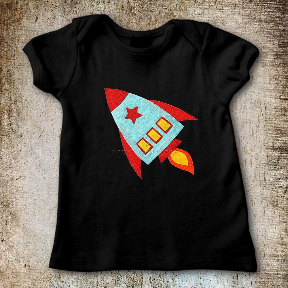 Rocket Applique Template