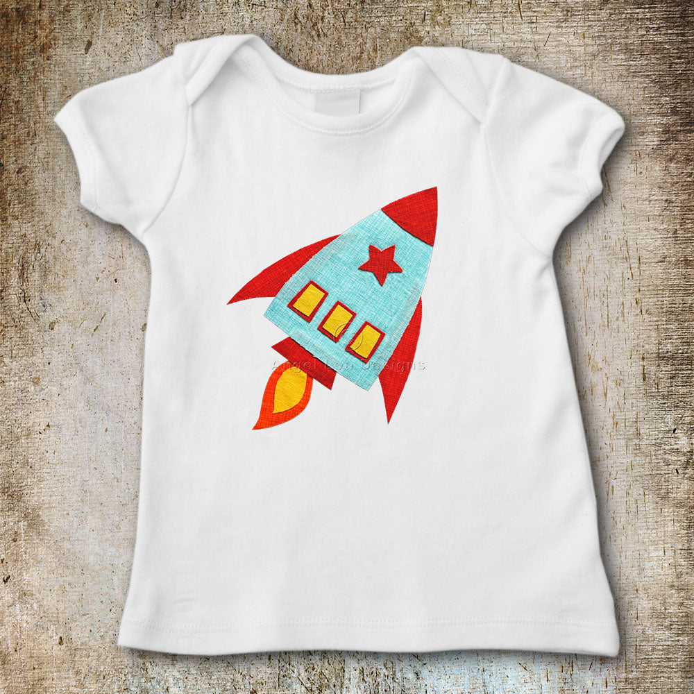 Rocket Applique Template