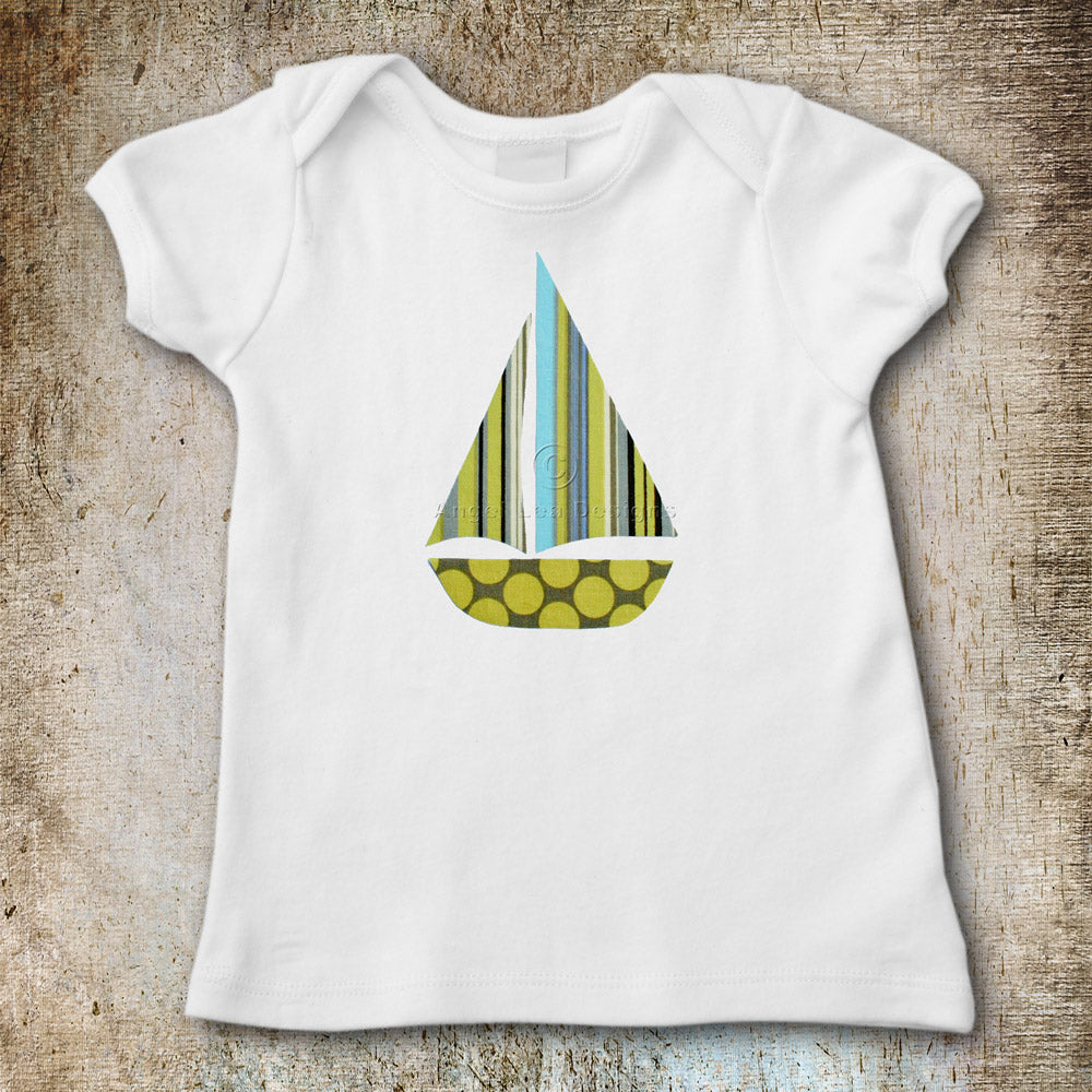 Sail Boat Applique Template