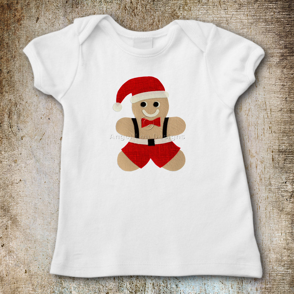 Gingerbread Santa Applique Template