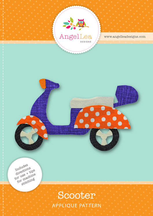 Scooter Applique Template