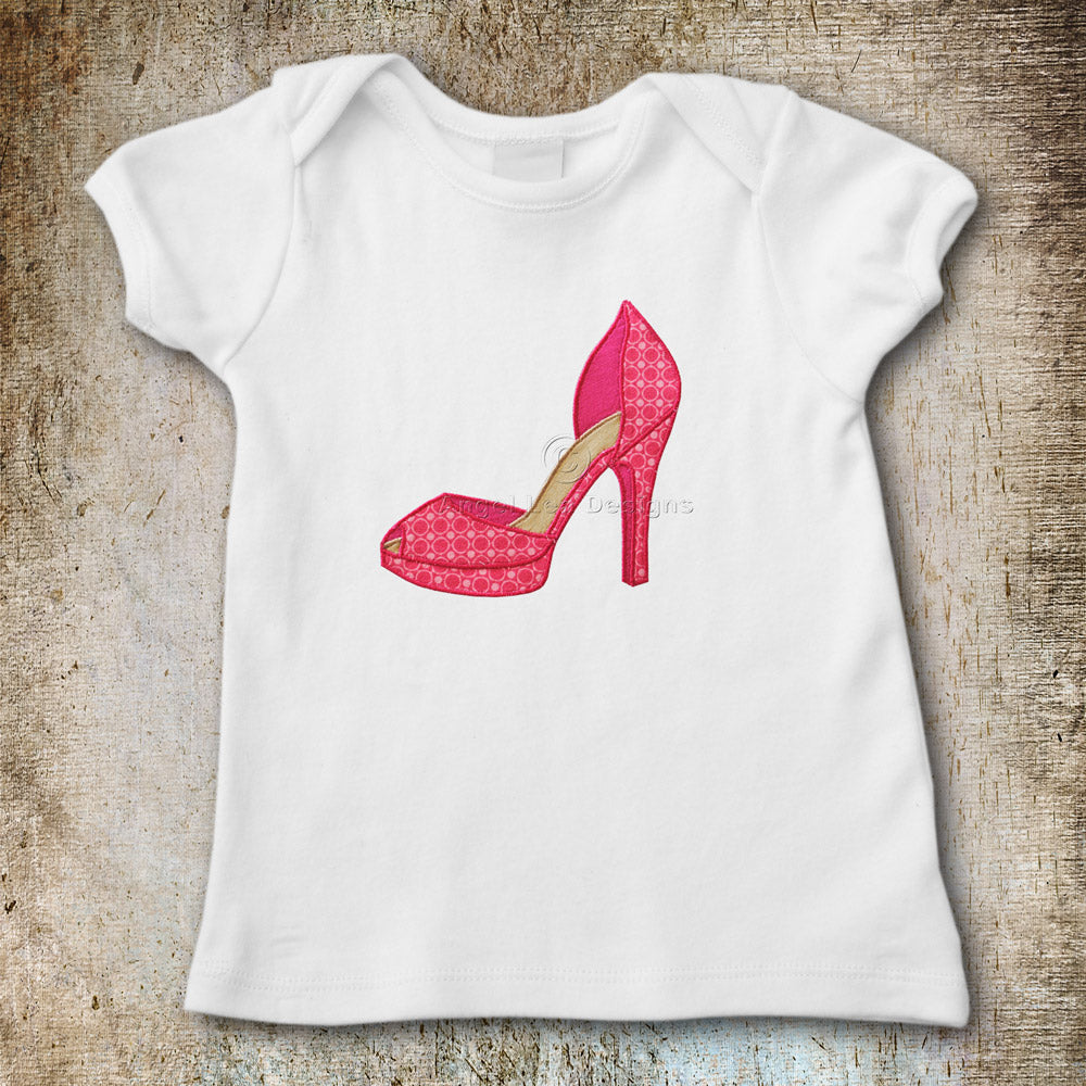 High Heel Shoe Applique Template