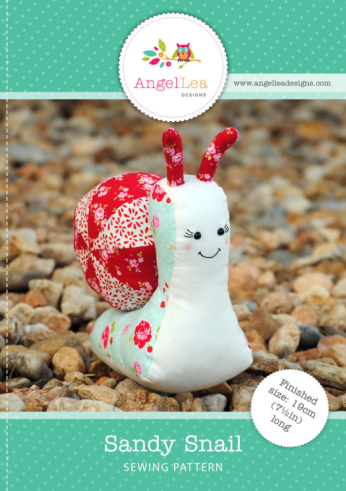 Sandy the Snail Softie PDF Sewing Pattern