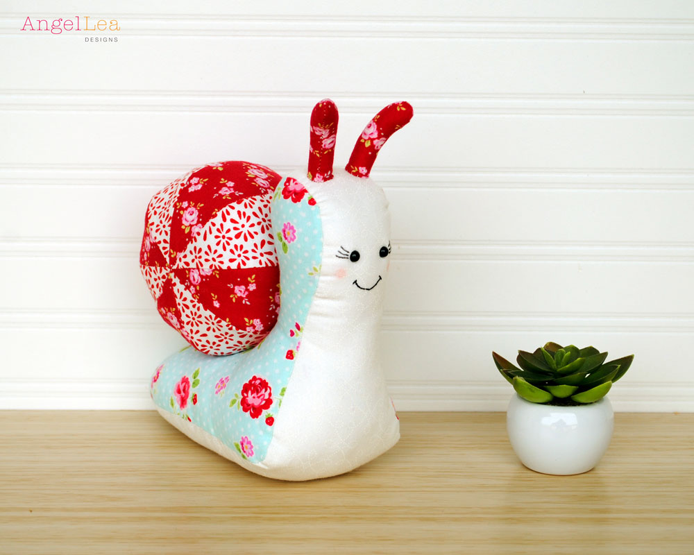 Sandy the Snail Softie PDF Sewing Pattern