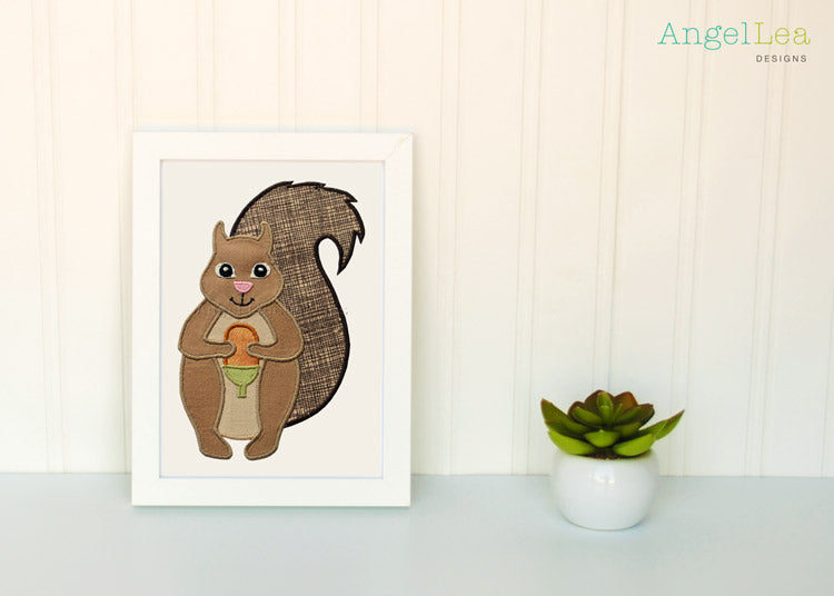 Squirrel Applique Template