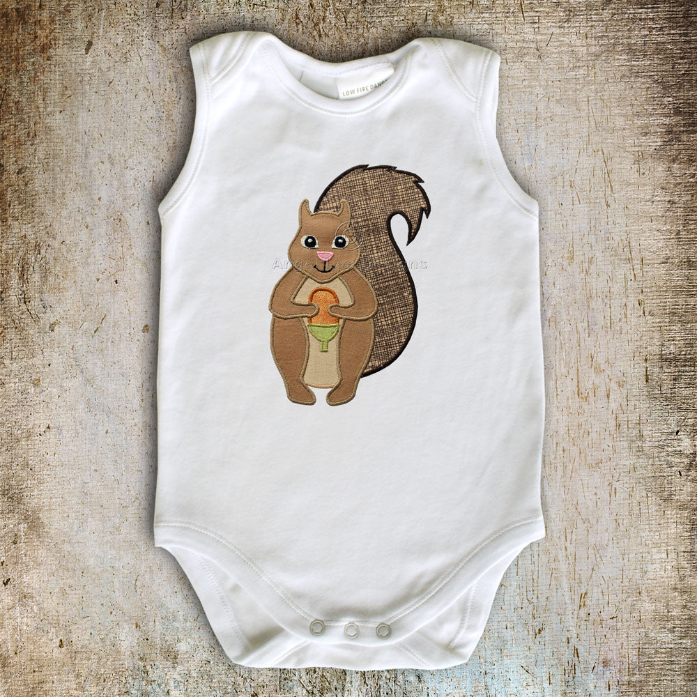 Squirrel Applique Template