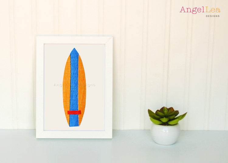 Surfboards Applique Template