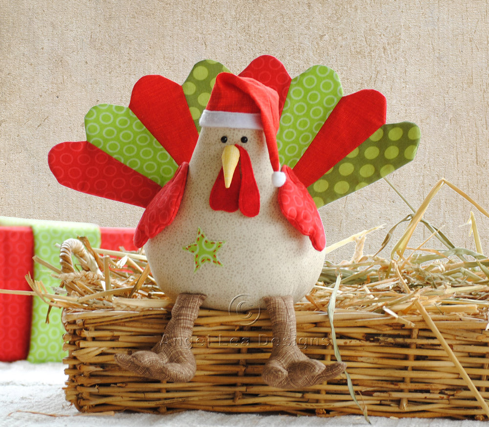 Tommy the Turkey Softie Sewing Pattern - HARD COPY