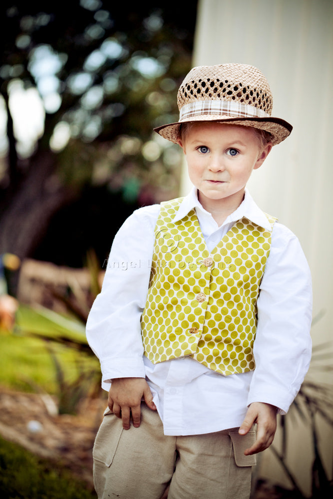 Little Lads Vest Sewing Pattern - HARD COPY