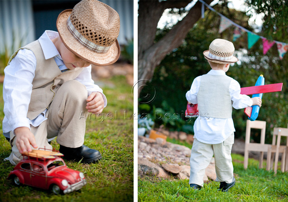 Little Lads Vest Sewing Pattern - HARD COPY