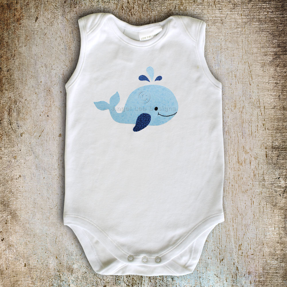 Whales Applique Template