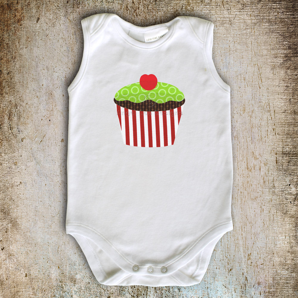 Cupcake Applique Template