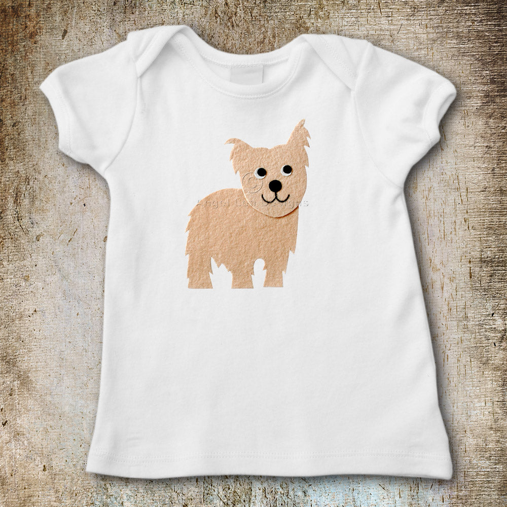 Yorkie Applique Template